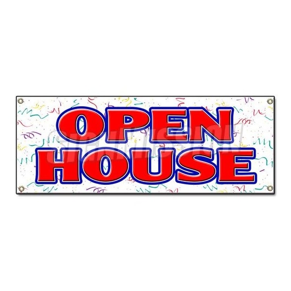 OPEN HOUSE BANNER SIGN for sale broker apartment home house real estate agent